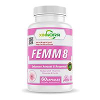 XINNORA Femm8 - Natural Female Sexual Enhancement & Libido Supplement for Women - Enhances Arousal & Response, Increases Stamina & Energy, Boosts Sex Drive, Better Sexual Health - 60 Caps