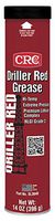 CRC SL3640 Driller Red Grease Extreme Pressure Lithium Complex Grease, 14 oz. Weight, Red