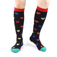 SherryDC Compression Socks for Women & Men (1 Pair, S/M) Best Medical Grade Graduated Compression Stockings for Running, Athletic, Nursing, Pregnancy, Flight Travel