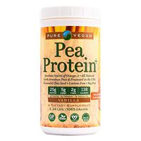 Pure Vegan Pea Protein Vegan Protein Powder, Vanilla, 2.34 Pound