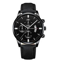 Men's Watches,Fxbar Leather Strap Analog Wrist Watch Classic Charm Men Watch Bracelet Watches Automatic Watch(D)