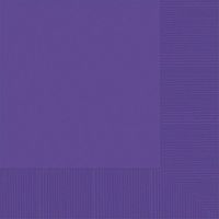 New Purple 2-Ply Luncheon Napkins | Pack of 50 | Party Supply