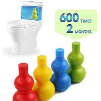 Automatic Toilet Bowl Cleaner, Cleaning Rust &Water Stains New Generation-600 Times Flushes, Toilet Tank & Bathroom Cleaning System,WC Deodorization, Gourd Shape (Green)