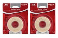 Mueller Golfer’s Grip Tape, Self-Adhering, Lightweight, Residue Free, Conforming Elastic Protective Tape, Helps Protect Fingers & Enhance Grip - 1” x 5yd Stretched, 2 Pack