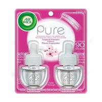 Air Wick Scented Oil Twin Refill, 0.67 oz Each, Pure Tropical Flowers 2 ea (Pack of 6)