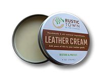 Leather Cleaner and Conditioner Cream for Bags - Leather Restorer & Conditioner Care Kit by Rustic Town