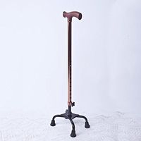 WW Crutch Adjustable Height Reinforced Stainless Steel Medical Care Walker Elderly Four-Foot Cane