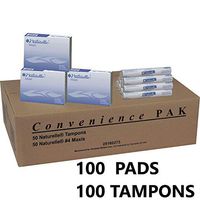 Naturelle Convenience Pack, 100 Tampons, 100 Maxi #4 Pads, Vend-able