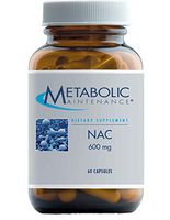 Metabolic Maintenance NAC - 600 Milligrams Pure N-Acetyl-L-Cysteine, No Fillers (60 Capsules)