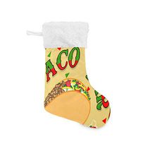 Christmas Socks Taco Bar Fiesta Personalized Santa Stocking Gift Kids Fireplace/Restaurant/Hotel/Club/bar for Xmas Tree Decor