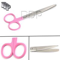 DDP OPERATING SCISSOR SHARP/BLUNT CURVED 5.5" COLOR HANDLE (PINK)