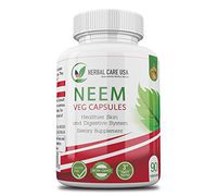 Premium Neem by Herbal Care USA | Superfood to Assist with Healthier Skin, Digestive System, and Immune Support | Small, Easy to Swallow Vegan Capsules