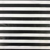 Black Cat Avenue 20" x 30" Printed Tissue Paper for Gift Wrapping, 24-Sheet, Black/White Stripes