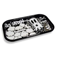 Smizzle Medium Rolling Tray - So High (Black/Gold) 10.75 x 6.25