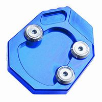 Frames & Fittings for Yamaha YZF R1 1999-2014 YZF-R1 2007 Motorcycle Accessories Aluminum Foot Side Stand Enlarger Extension Kickstand Plate pad - (Color: Blue)