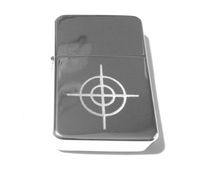 Vector KGM Thunderbird Custom Lighter - Gun Scope Target Silver Hi Polish Chrome Rare!