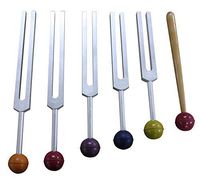 Radical 5 Asteroid Tuning Forks w Rubber Balls, activator and Pouch