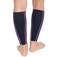 Delfin Spa Heat Maximizing Compression Calf Sleeves - Large, Pink