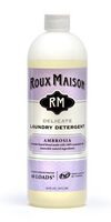 Roux Maison Delicate Laundry Detergent - Odor Eliminator HE Detergent, All Natural Laundry Detergent, Up to 40 Machine Wash Loads or 80+ Hand Washes - Ambrosia 16oz.