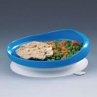 Ableware Scooper Plate with Suction Cup Base
