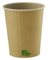 Zen Kraft Paper Cup (Case of 1000), PacknWood - Disposable Brown Coffee Cups (4 oz) 210GCZEN4