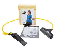 ExerBand 3ft Unilateral Tube Resistance Tube with Handle - Yellow