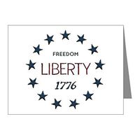 Note Cards (20 Pack) 1776 Freedom Liberty Stars