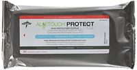 Medline Aloetouch Protect Dimethicone Skin Protectant Wipes, 24 Count ( Pack of 24 )