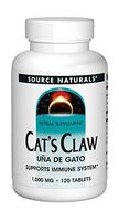 Source Naturals Cat's Claw Bark Una de Gato 1000 mg Dietary Supplement - Supports Immune System - 120 Tablets