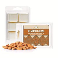 Aira Soy Wax Melt - Organic, Vegan, Kosher, Scented Soy Wax Cubes w/Essential Oil Blends - No Chemical 100% Soy Tart for Electric/Tealight Melters - Hand-Poured Soy Tarts - Almond Creme - 2 Pack