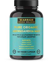 Ashwagandha Root Powder Capsules with Bioperine | Pure Premium Organic 1200 mg | 2 Month Supply | 120 Caps | Anxiety Relief | Grief, Thyroid, Cortisol, and Adrenal Fatigue Support | Anti Anxiety