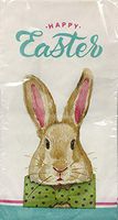 Northeast Home 2-ply Guest Towels Buffet Hostess Paper Napkins, 20-Count, Easter Spring (Happy Easter Bow Tie Bunny)