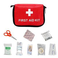 HEYJUDY Small Medical First Aid Kit with 9 Kinds of First Aid Items 420D Oxford Cloth Versatile Strong in Identification for Home Office Travel Camping Survival