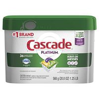 Cascade Platinum ActionPacs, Dishwasher Detergent Pods, Lemon, 36 count (Packaging May Vary)