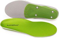 Superfeet wideGREEN High Arch Orthotic Insoles for Wide Feet Extra Wide Shoes, Unisex, Green, Large/E: 10.5-12 Wmns/9.5-11 Mens