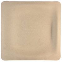 World Centric's Compostable Plant Fiber 10 inch Square Plates (Package of 200)