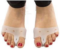 Gel Toe Separators Silicone Toe Spacers (2 Pairs) Toe Stretchers Toe Straighteners Bunion Pain Relief Hammer Toe Corrector Toe Spreader for Yoga Toe Alignment Bunion Correction and Overlapping Toes