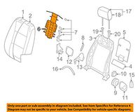 Volkswagen VW OEM 09-16 Eos Front Seat-Lumbar Support Left 1K0881879L