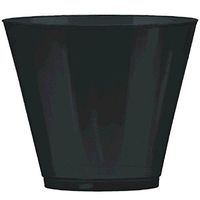 Big Party Pack Jet Black Plastic Cups | 9 oz. | Pack of 72 | Party Supply