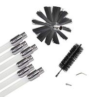 Dryer Vent Cleaner Kit, Flexible Dryer Lint Removal Kit, Extends up to 20 FT, Easy Connecting Rods Dryer Duct Lint Brush Cleaner Tools (10 rods)