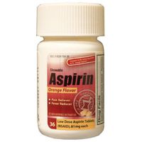 Ddi 419196 Chewable Aspirin 36 Count Bottle - Case of 24
