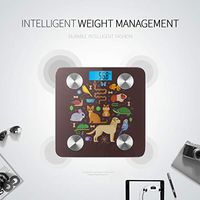 Bluetooth Scale for Weight Vector Colorful Collection Pets Including Dog Bathroom Scale Body Fat Composition Monitor Analyzer with Smartphone App for Body Management-396lbs