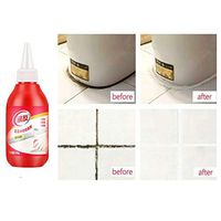 Anti-Odor Caulk Remover Gel,Miracle Deep Stain Remover Cleaner Wall Cleaner for Tiles Grout Sealant Bath Sinks Showers Crack Repair Gel (1, Red)
