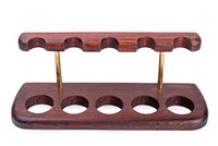 Dr. Watson - Wooden Tobacco Pipe Stand - Arch V - for 5 Tobacco Smoking Pipes, Handmade from Solid Wood