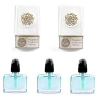 2 Plugables Opalescence Electric Scented Oil Diffuser Home Fragrancers with 3 (Sea Breeze) Aroma Oils