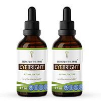 Eyebright Alcohol Liquid Extract, Responsibly farmed Organic Eyebright (Euphrasia officinalis) Dried Herb Tincture Supplement (2x4 FL OZ)