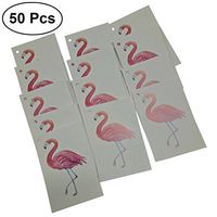 BESTOYARD Gift Hanging Tags Flamingo Baking Labels Party Favors Supplies Decorations for Birthday Wedding Baby Shower 50Pcs