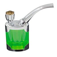 Detachable Tobacco Pipe, Gfeu Stylish Multipurpose Smoking Cigarettes Cigar Pipes with Plastic Bottle Filters for Durable Men Senior Father Gift (Green)