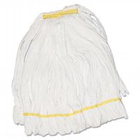 Boardwalk 8002 Mop Head44; Looped44; Enviro Clean With Tailband44; White - Medium