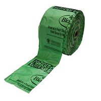 15" X 17" X 0.64 Mil Pale Green Certified Compostable Plastic Grocery Store Produce Bags (1,300 Bags Packed 325 Bags/Roll, 4 Rolls/Case)